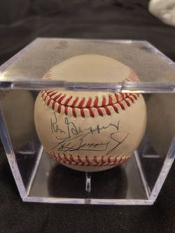 Ken Griffey Jr And Ken Griffey Sr Autographed Baseball Beckett Authenticated