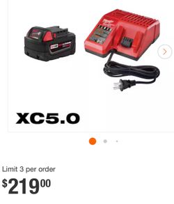 M18 18-Volt Lithium-Ion XC Starter Kit with One 5.0Ah Battery and Charger