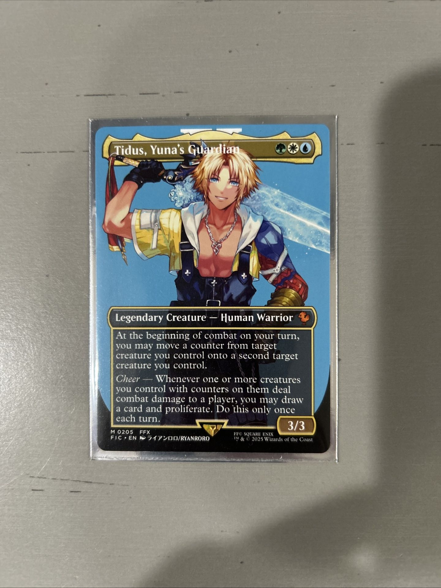 MTG: Final Fantasy (FIC) - Tidus, Yuna's Guardian (Borderless) (NON FOIL) #205