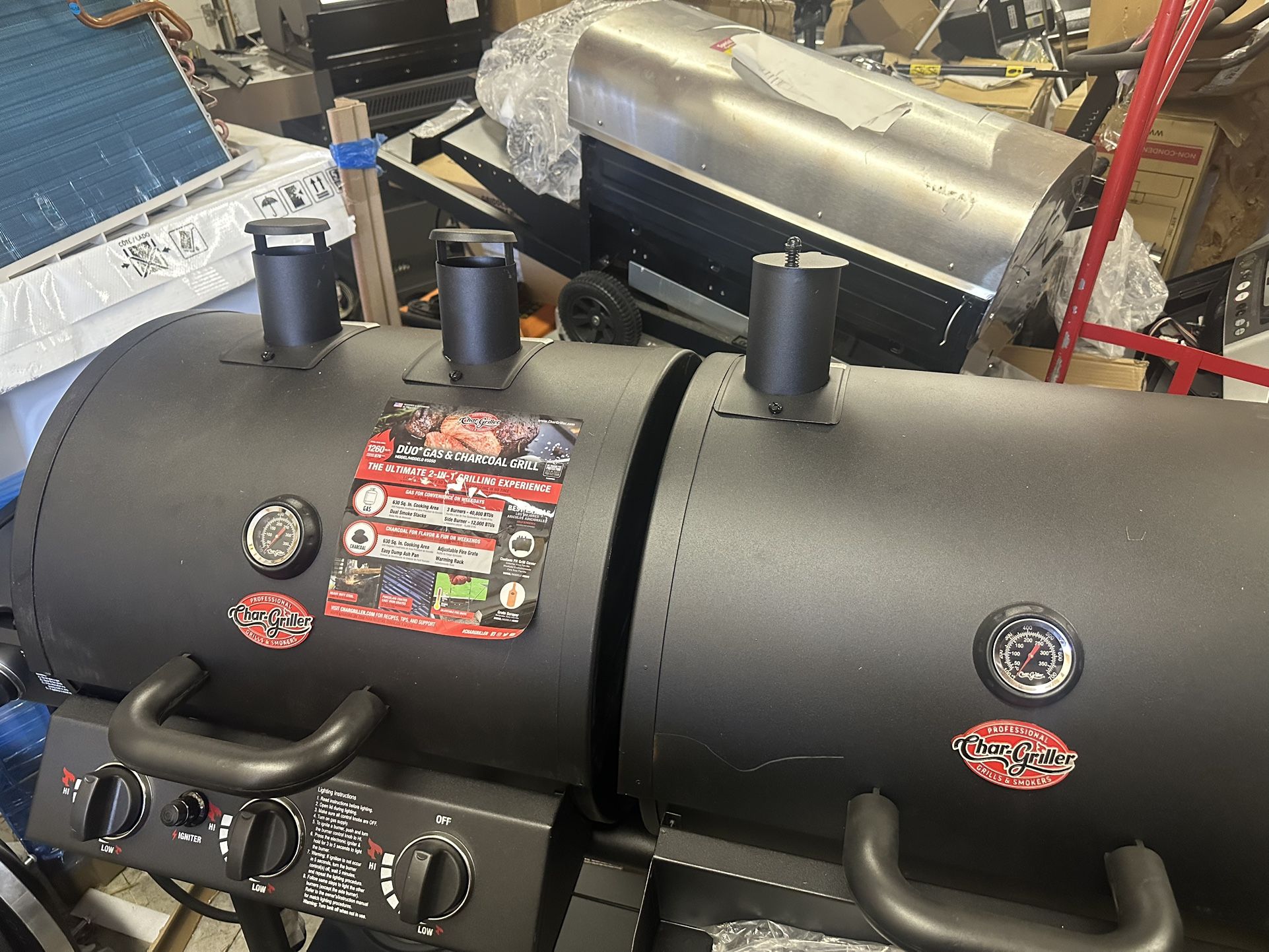 Brand New Char Grilled Gas And Charcoal Grill