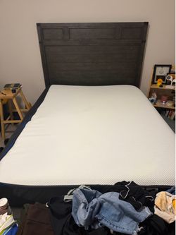 Queen bed frame with Nectar mattress