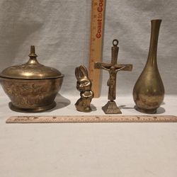 Brass Collectables, Lot Of 4 VTG Items 