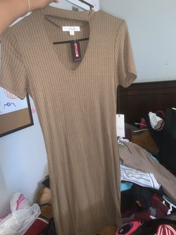 Brown dress size small brand new