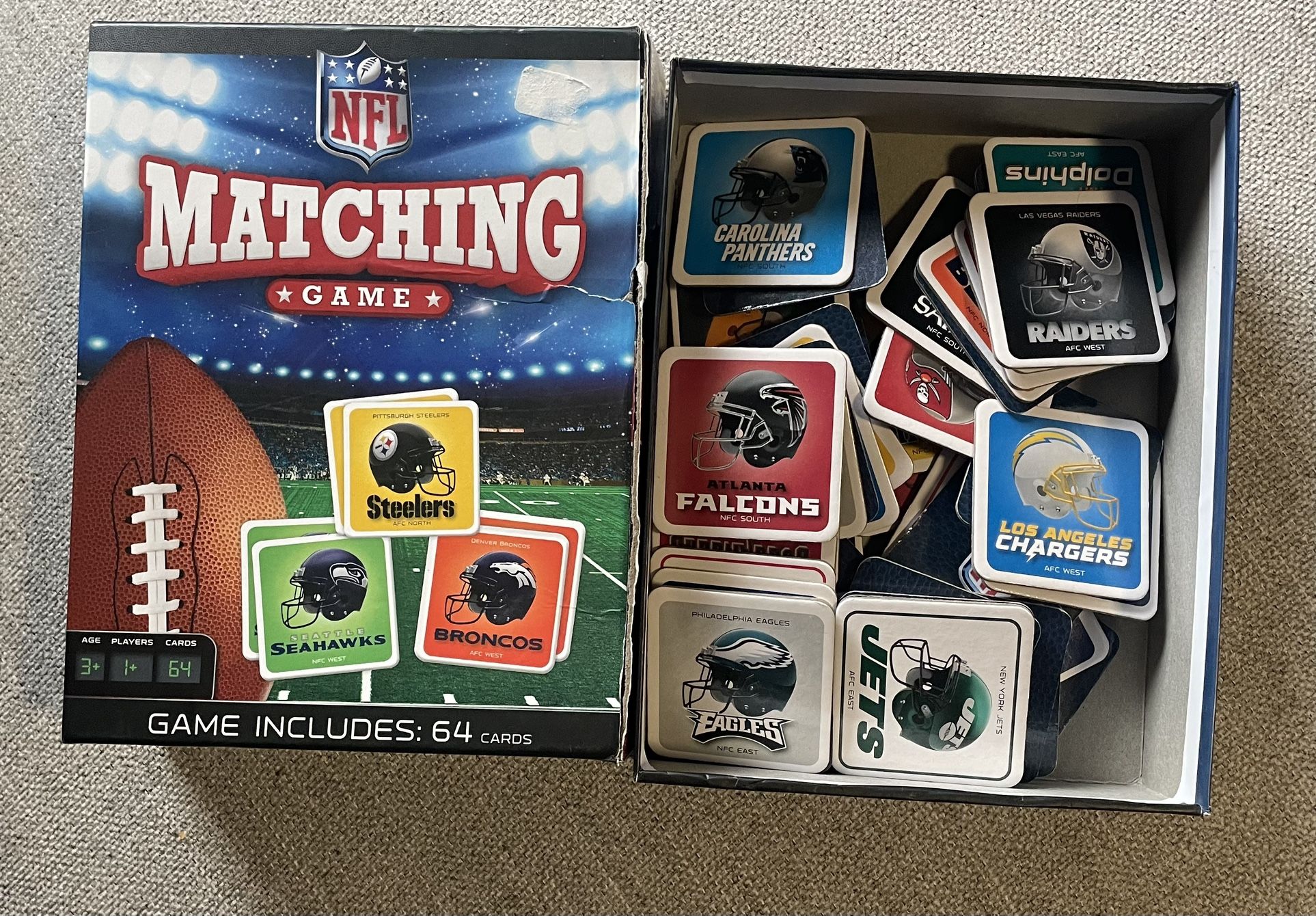 NFL Matching Card Game