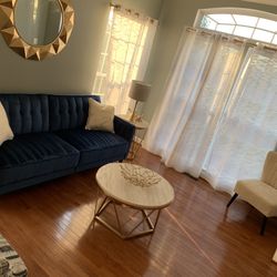 Modern couch And Two Tables