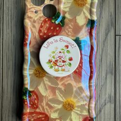Strawberry Shortcake Popsocket With iPhone 13 Case