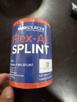 MedSource Flex-ALL PADDED ALUMINUM SPLINT WATERPROOF & REUSEABLE 4 1/4" x 36" Fe4)
