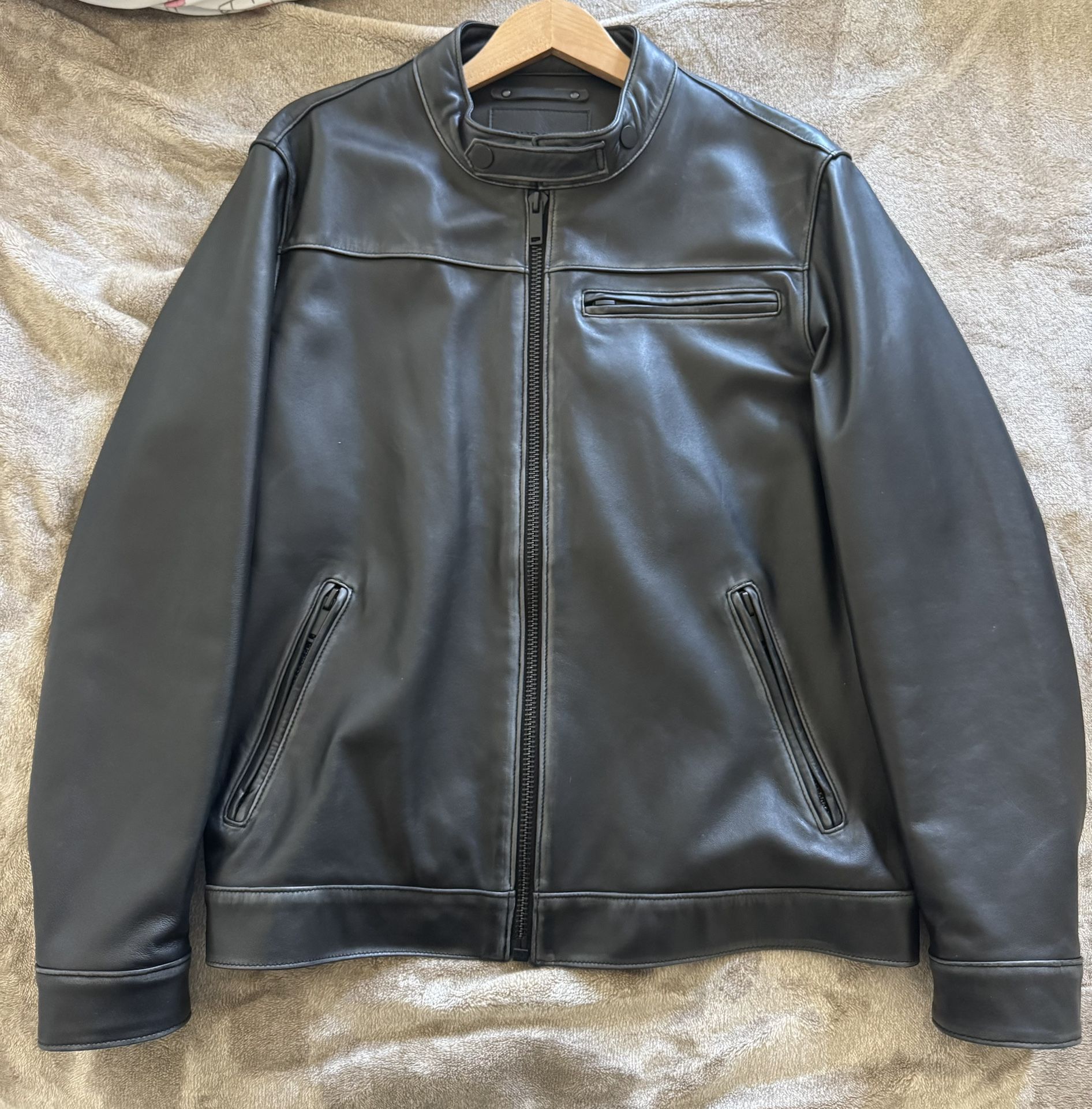 Roadster Leather Jacket | Black Vintage