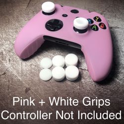 Pink + White grip bundle for Xbox one