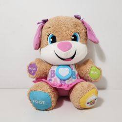 Fisher Price Smart Stages Laugh & Learn Pink Puppy Dog Baby Toddler Toy Plush