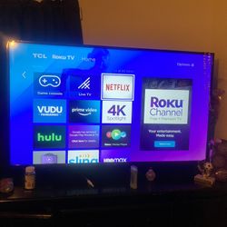 Roku TLC Flat Screen 55”
