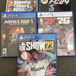 PS4/5 Video Games Bundle