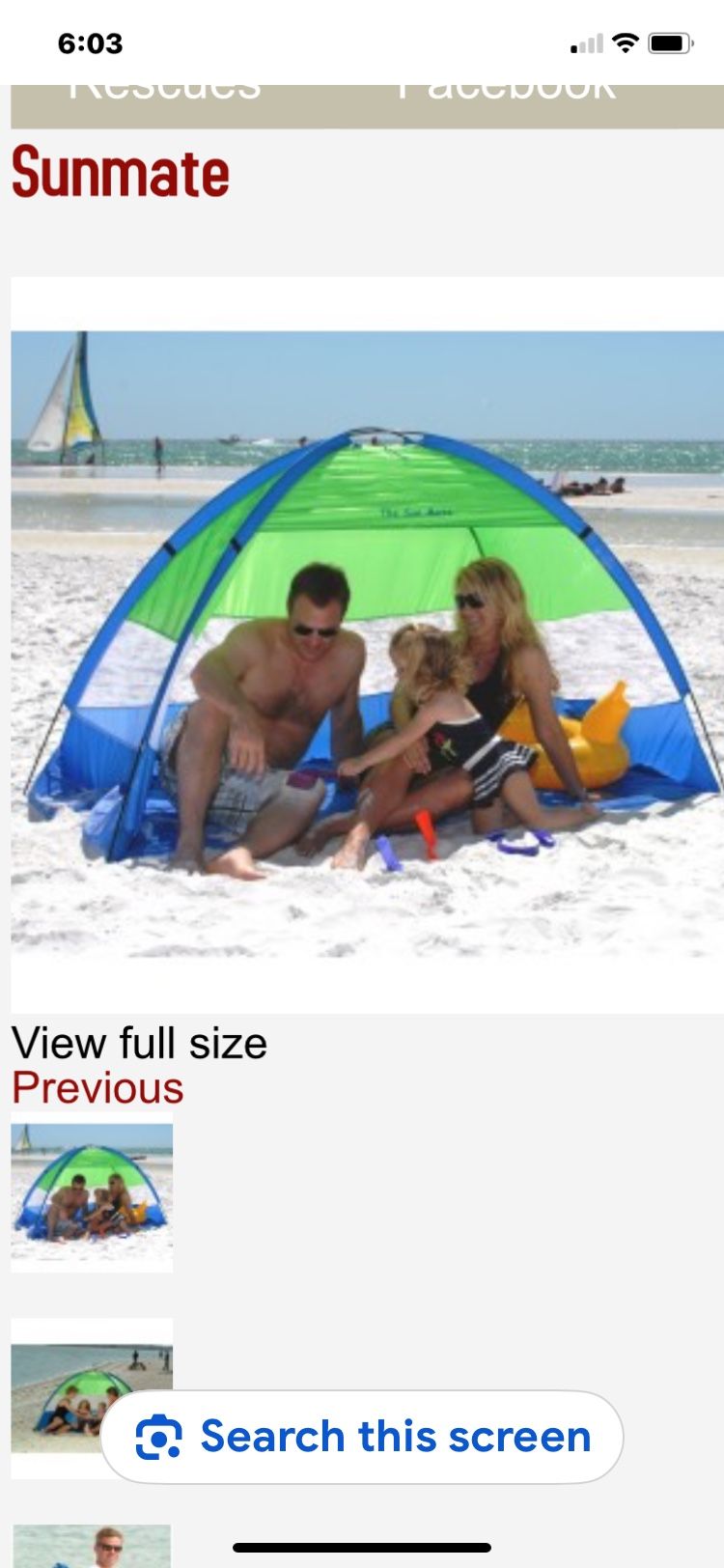 sunmate portable shelter Beach Shade