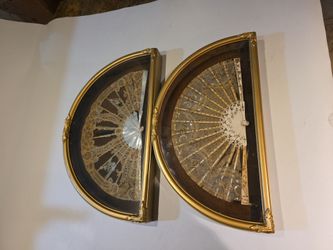 2 Mother of pearl shadow box read to hang..