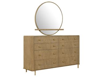 Arini Sand Wash Dresser and Mirror