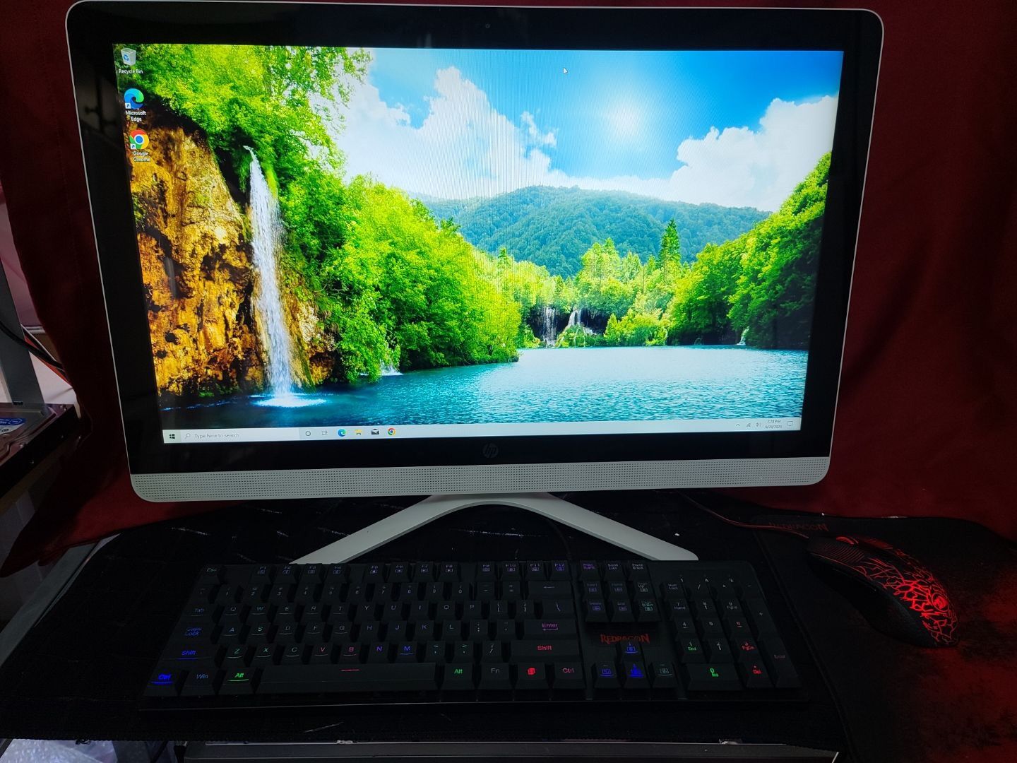 New hp 24 g237c windows 10 pro all in one desktop touchscreen amd a8