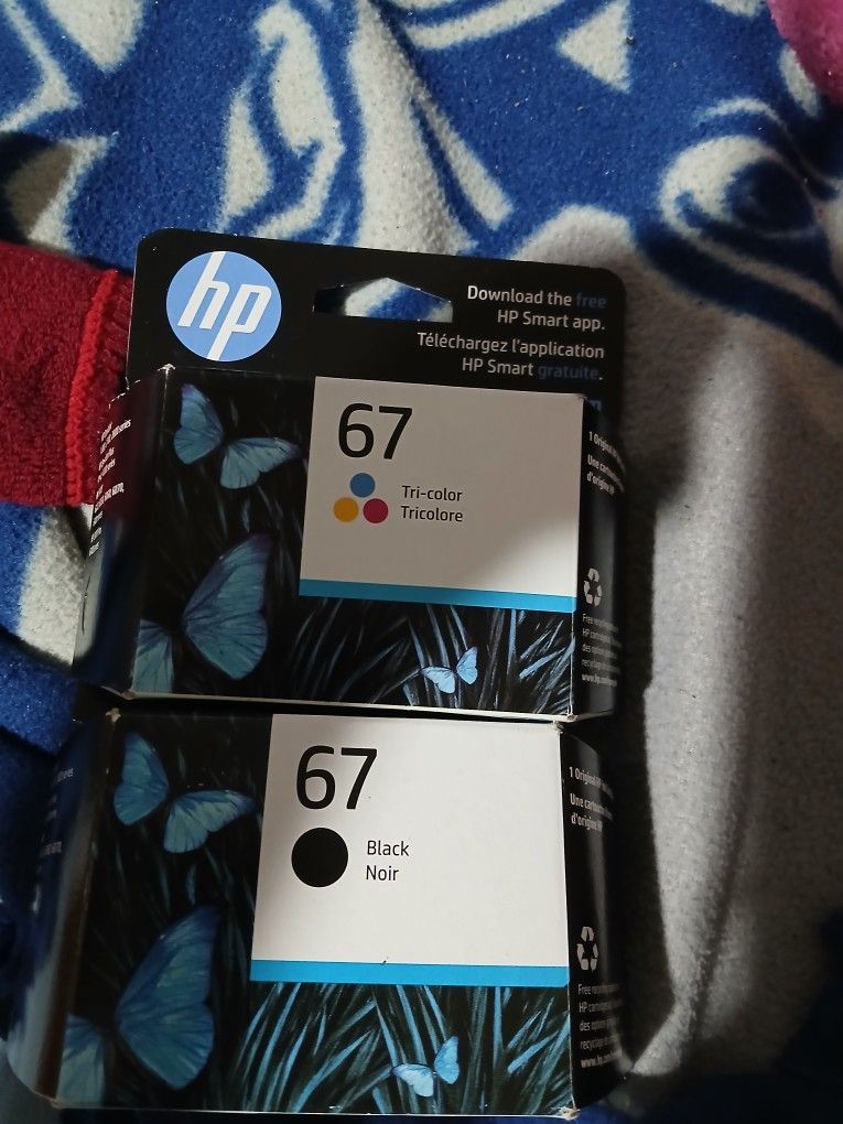 HP 67 Black Ink Cartridge, HP 67 Tri-Color Cartridge 