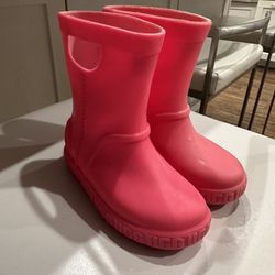 Ugg Girl’s Pink Rainboots Size 9