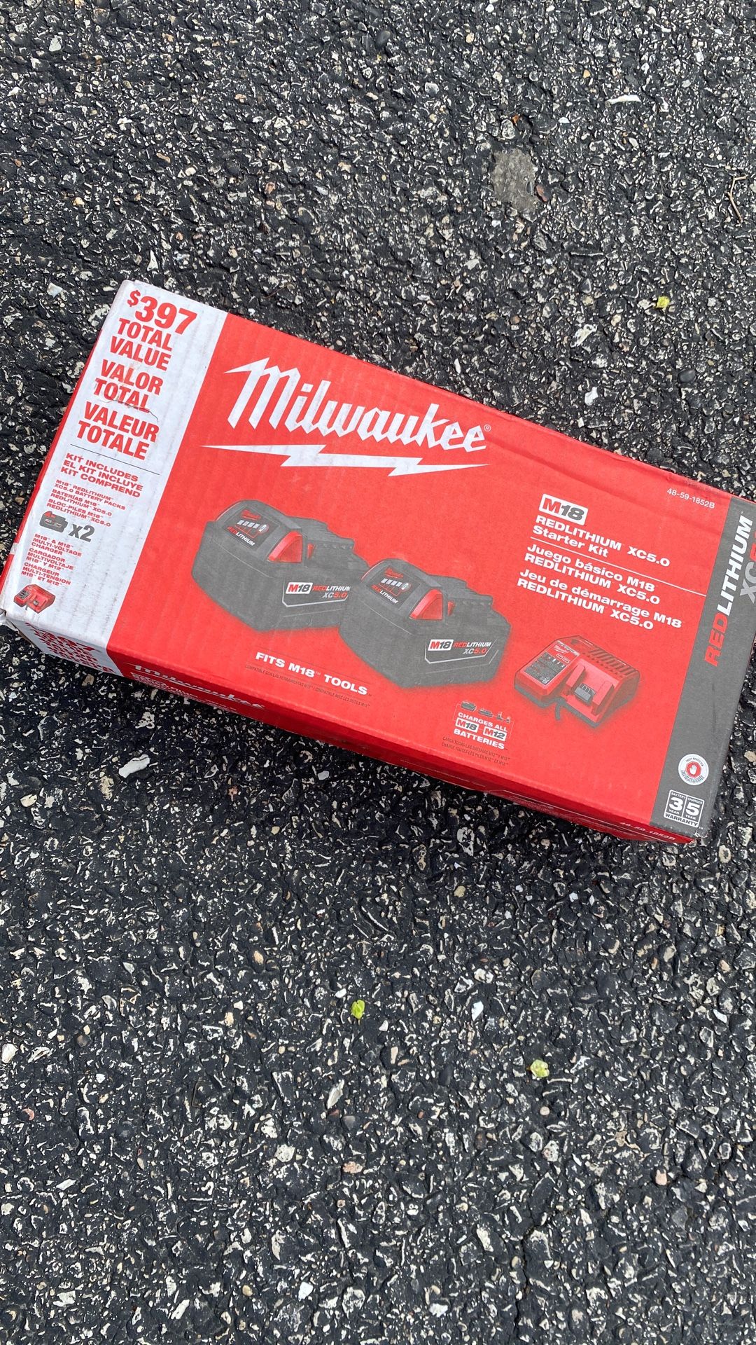 M18 Redlithiun Xc5.0 2 Battery And Charger