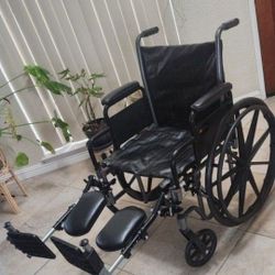 Wheelchair With Elevated Foot Rest 