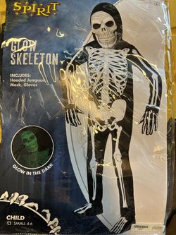 Glow Skelton Costume 