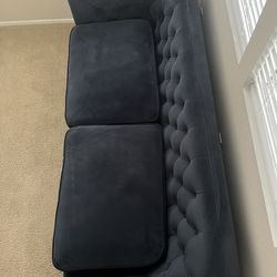 Velvet sofa