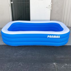 (Brand New) $25 Inflatable Pool for Kids, 95x56x22” Swimming Pool for Outdoor, Garden, Backyard, Summer Water Party 