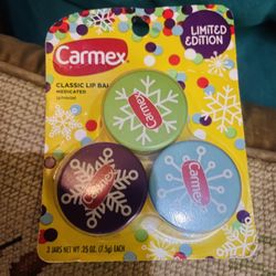 New Carmex Three Pack 