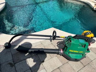 Gas Powered Blower and Weed Whacker
