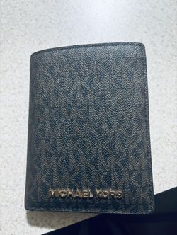 Michael Kors Brown Leather Passport Wallet