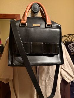 Kate Spade Black Leather Structured Satchel