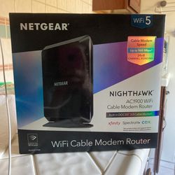  Wi-Fi cable modem router nighthawk about a year old I moved…