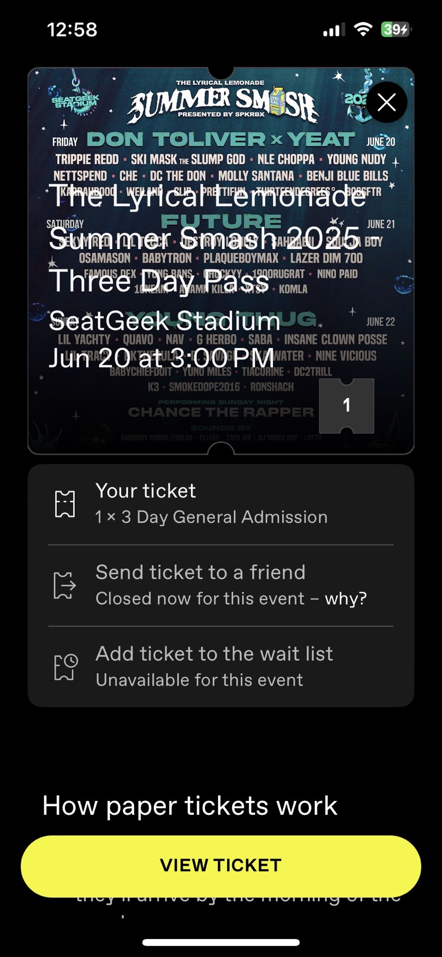 Summer Smash 3-day Pass