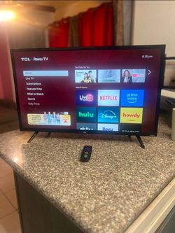 32inch TCL Roku TV with Remote