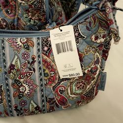 Vera Bradley Duffle Backpack Purse And Lanyard
