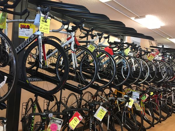 Bike shop liquidation, road bike, hybrid bikes, full suspension