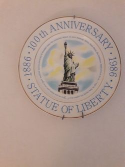 100th Anniversary 1986 Statue of Liberty plate.