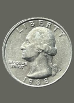 1988 Mint Mark P Double Rim Error Quarter 