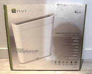 NEW Envi Wall-Mounted Heater - 120V 450W- 19" Wx22"Hx2"D - 10lbs - 130 sq ft - 4 TOTAL