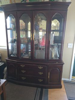 Free - 2 pieces china cabinet +  couch