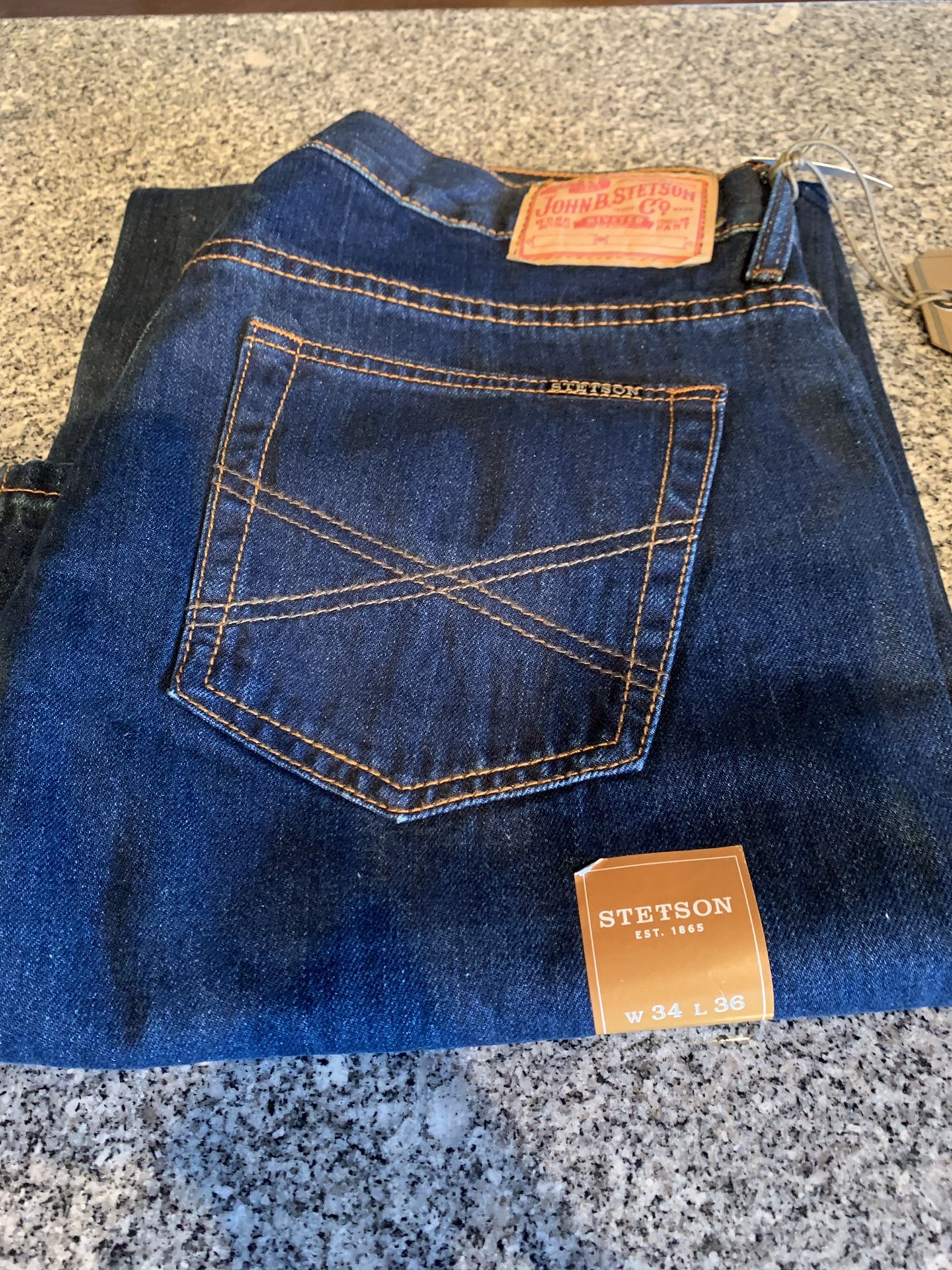 Mens Stetson Jeans 34x36