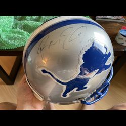 Barry Sanders Autographed Authentic Helmet
