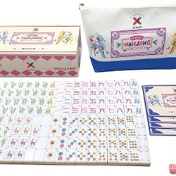 American Mahjong Design Set 1.2-inch 160 Acrylic High-Grade Four Layer Rose Red Mah-Jongg Tiles