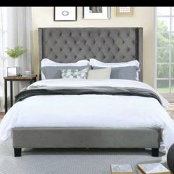 Queen Bed Frame With Mattress 
