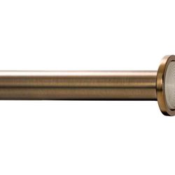 Ivilon Tension Curtain Rod - Spring Tension Rod for Windows or Shower, 54 to 90 Inch. Warm Gold