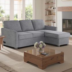 Costco Coddle Cameron Convertible Sofa with Reversible Chaise and Storage, Gray $420