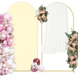 New 6.6ft Wedding arch with ivory Cover included.