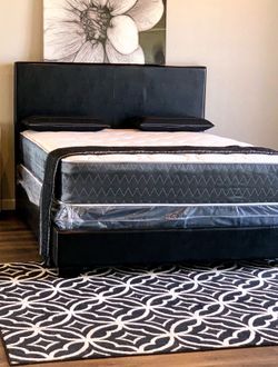 NEW QUEEN AND KING SIZE BED WITH MATTRESS AND BOXSPRING INCLUDING FREE DELIVERY PAY ON ARRIVAL