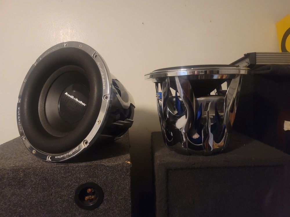 Pair Of 12" Audio Bahan Subwoofers