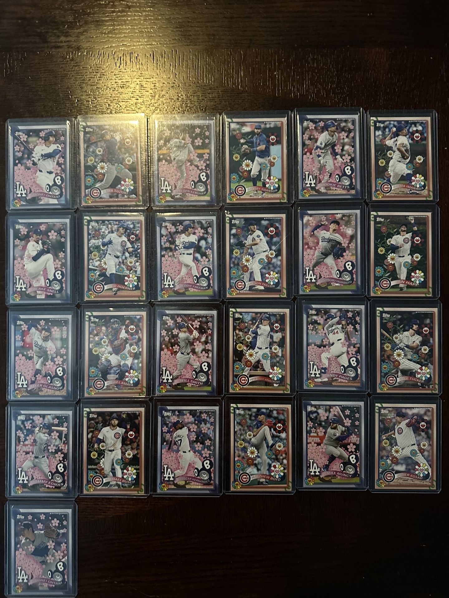 2025 MLB WORLD TOUR TOKYO SERIES - TAKASHI MURAKAMI 25 CARD COMPLETE SET